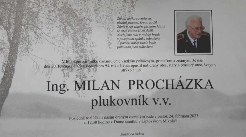 Smútočné oznámenie